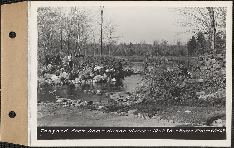 Tanyard Pond dam, Hubbardston, Mass., Oct. 11, 1938 Digital Commonwealth