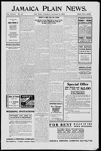 Jamaica Plain News, October 16, 1909