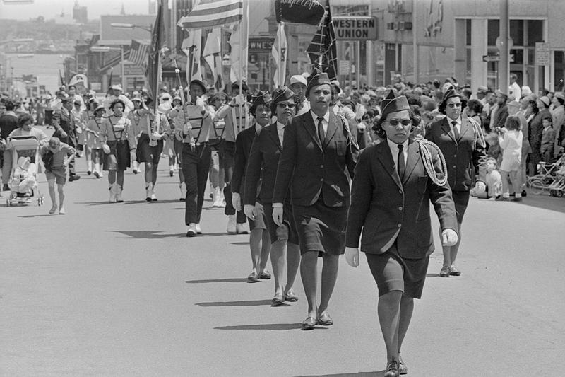 Memorial Day parade, Pleasant Street, New Bedford Digital Commonwealth