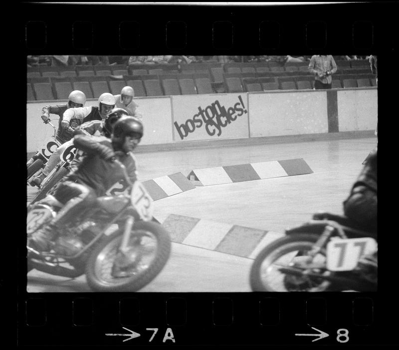 Motorcycle races at Boston Garden, Boston Digital Commonwealth