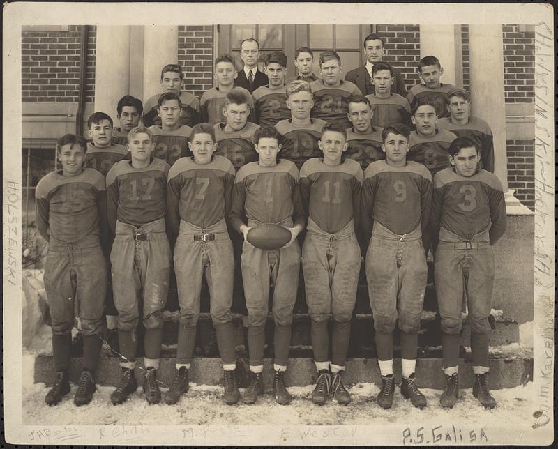 Deerfield High School Football Team 1938 Digital Commonwealth