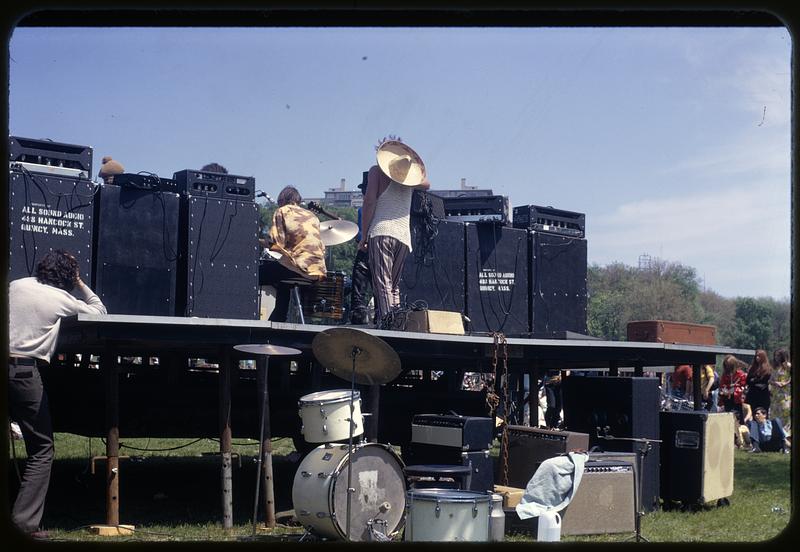 Clean up day hippie band