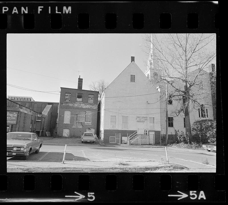 Range Light, Superior Court House, IC convent bldg., rear of Kray’s bldg. West Newbury meadow