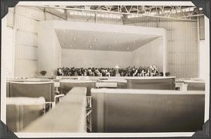 An orchestra, probably the Boston Symphony Orchestra