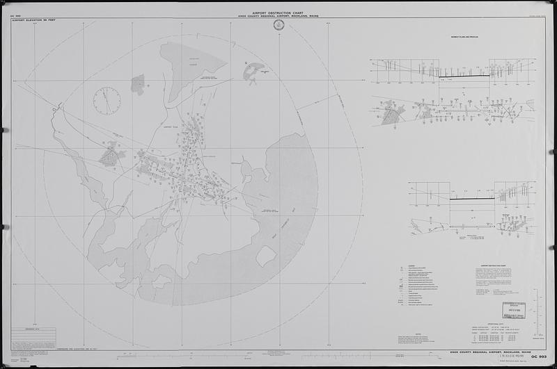 Airport obstruction chart, OC 993, Knox County Regional Airport, Rockland, Maine