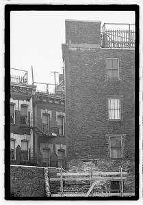 Scaffolding in front of a building