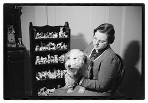 Miss Liddie A Livevey, collector of miniature dogs, 400, 1 live one