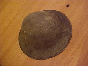 World War I era doughboy helmet