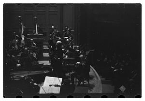 Orchestra performance, Boston Symphony Hall