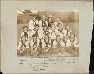 Baseball Team, Sports Day, November 1912
