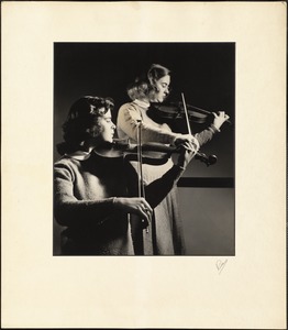Two Student Violinists