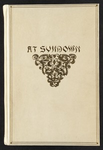 At sundown [Front cover]