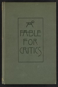 A fable for critics [Front cover]