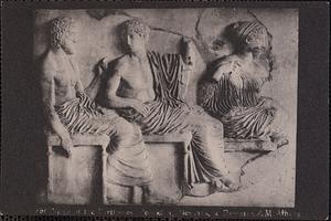 856, frieze of the Parthenon Poseidon, Dionysis, & Demeter. A. M. Athens