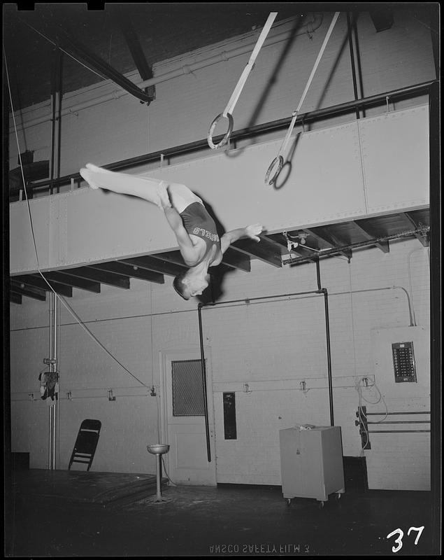 SC gymnast on the flying rings