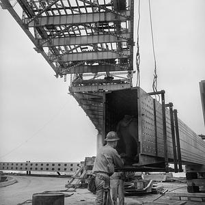 Braga Bridge construction, Fall River