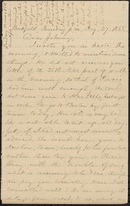 Letter from Zadoc Long to John D. Long, August 27, 1868