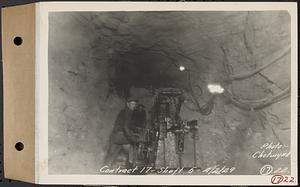 Contract No. 17, West Portion, Wachusett-Coldbrook Tunnel, Rutland, Oakham, Barre, Shaft 5, Rutland, Mass., Apr. 2, 1929