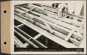 Contract No. 19, Dam and Substructure of Ware River Intake Works at Shaft 8, Wachusett-Coldbrook Tunnel, Barre, Ware River Intake Works, Shaft 8, Barre, Mass., Sep. 19, 1930