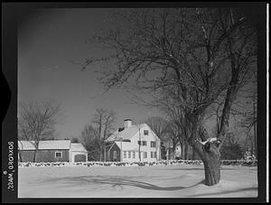 Houses in snow, Boxford