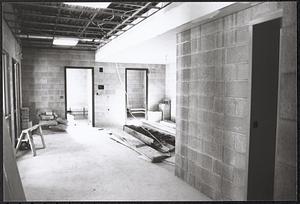 Lawrence Library addition under construction (interior)