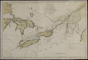 A map of Upper and Lower Canada