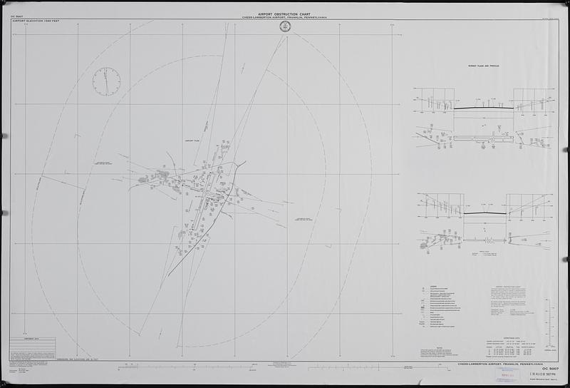 Airport obstruction chart, OC 5007, Chess-Lamberton Airport, Franklin, Pennsylvania