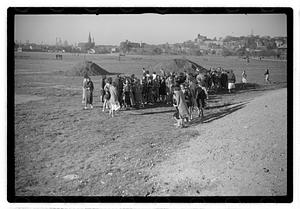 A crowd of people