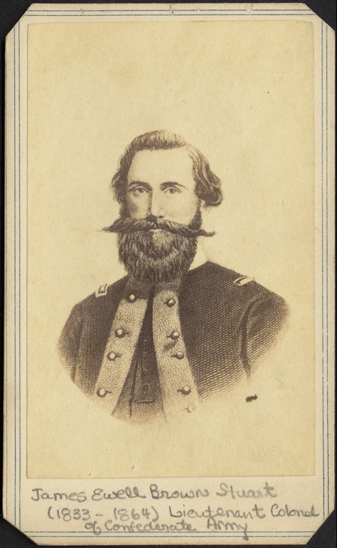 James Ewell Brown Stuart (1833-1864) lieutenant colonel of Confederate ...