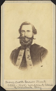 James Ewell Brown Stuart (1833-1864) lieutenant colonel of Confederate army