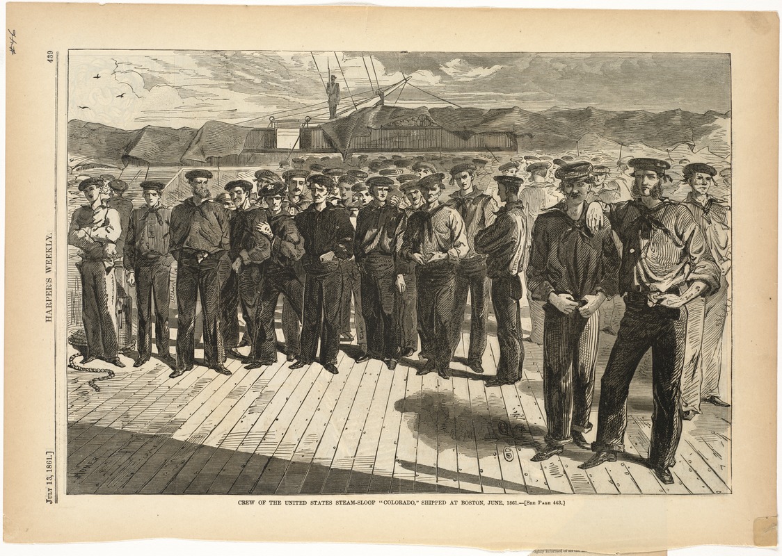 Crew of the United States steam-sloop "Colorado," shipped at Boston, June, 1861