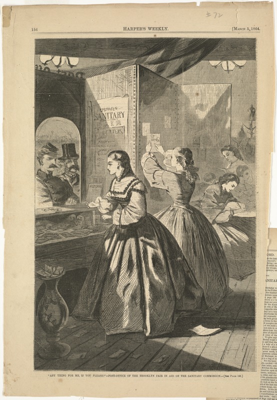 "Any thing for me, if you please?"--Post-office of the Brooklyn Fair in aid of the Sanitary Commission