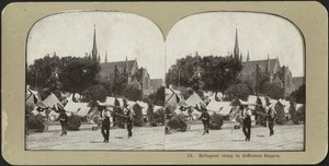 Refugees' camp in Jefferson Square
