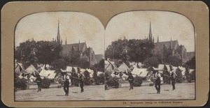 Refugees' camp in Jefferson Square