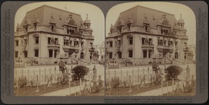 Claus Spreckel's residence, on Van Ness Ave., where the great fire was checked -- San Francisco, Cal.
