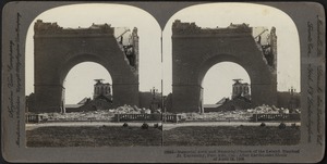 Memorial arch and Memorial Church of Leland Stanford Jr. University, Palo Alto, Cal., after earthquake shock of April 18, 1906