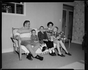 Amos family, generations. Jim and Barbara, 3 boys