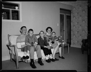 Amos family, generations. Jim and Barbara, 3 boys