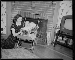 Barbara Amos and baby Jimmy Jr.