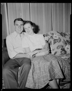James [Jim] Richard Amos, Miss Barbara Lorraine Greene, to be married Oct. 4, 1953