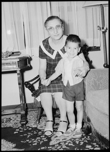 Mrs. Gladys Changelian, grandson David