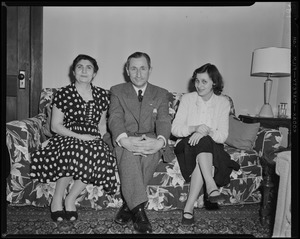 Major General Aram Karamanoukian. Arlene, Mrs. Laura Arzouhaljian