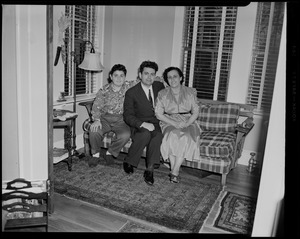 Mr. and Mrs. Kutchukian and son at Edith Ashjian house