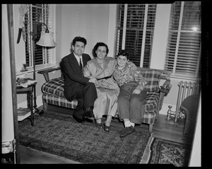 Mr. and Mrs. Kutchukian and son at Edith Ashjian house