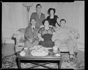 Mr. and Mrs. Salvatore Lucifora. Salvatore, Lucy, Frank, Josephine, and Fred De Rocha