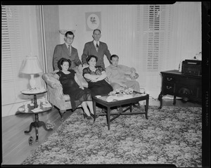 Mr. and Mrs. Salvatore Lucifora. Salvatore, Lucy, Frank, Josephine, and Fred De Rocha