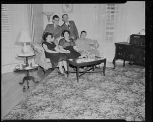Mr. and Mrs. Salvatore Lucifora. Salvatore, Lucy, Frank, Josephine, and Fred De Rocha