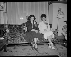 Mrs. Alice Mahakian's daughter Martha. Miss Gloria Lanzzella, Martha's god-mother
