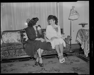 Mrs. Alice Mahakian's daughter Martha. Miss Gloria Lanzzella, Martha's god-mother