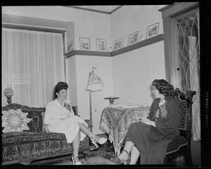 Mrs. Alice Mahakian's daughter Martha. Miss Gloria Lanzzella, Martha's god-mother
